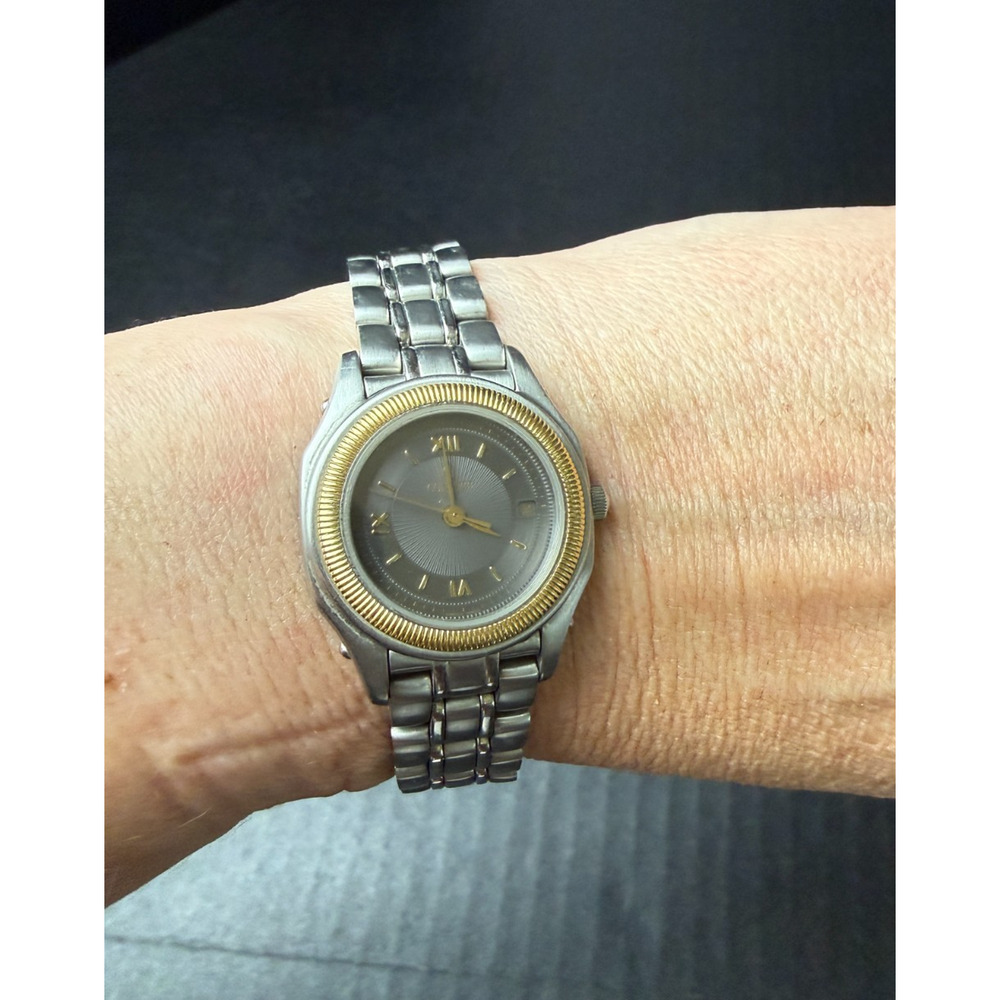 Vintage Concord Steeplechase 26mm 2Tone Face Gold & Steel Ladies Watch 15.36.260 - Picture 2 of 13